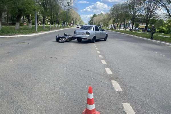 В Оренбурге в ДТП пострадал мотоциклист