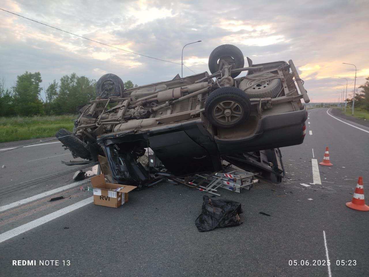 В Оренбургском районе перевернулся УАЗ