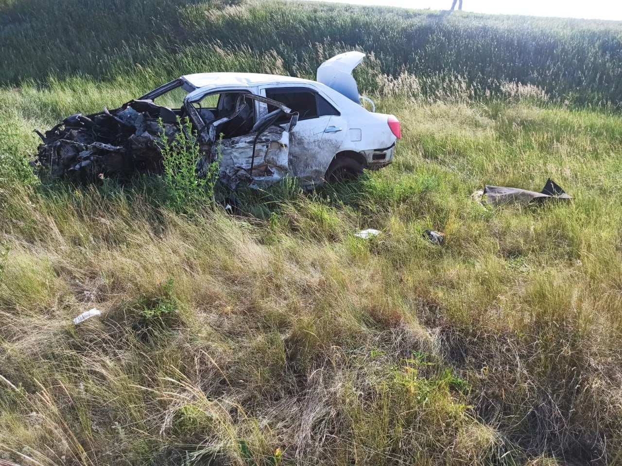В Октябрьском районе Оренбуржья погибла водитель легковушки