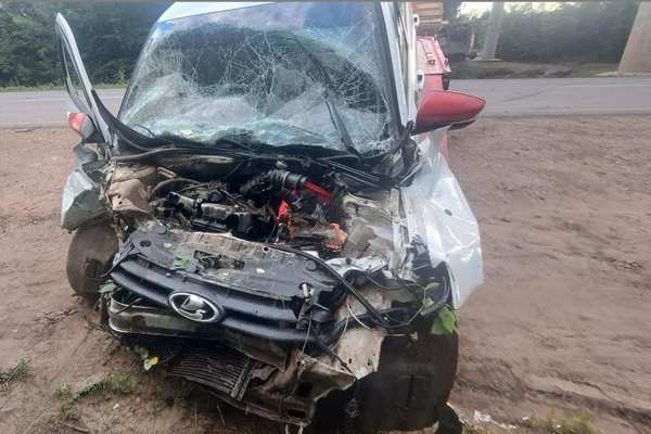 В Бузулукском районе произошла авария с участием «Лады Гранта» и «Камаза»