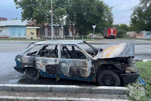 В Оренбурге в результате поджога сгорел автомобиль