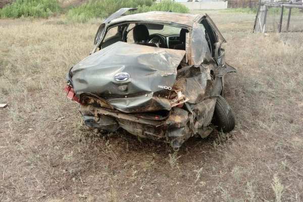 В Новоорском районе перевернулось авто с двумя подростками