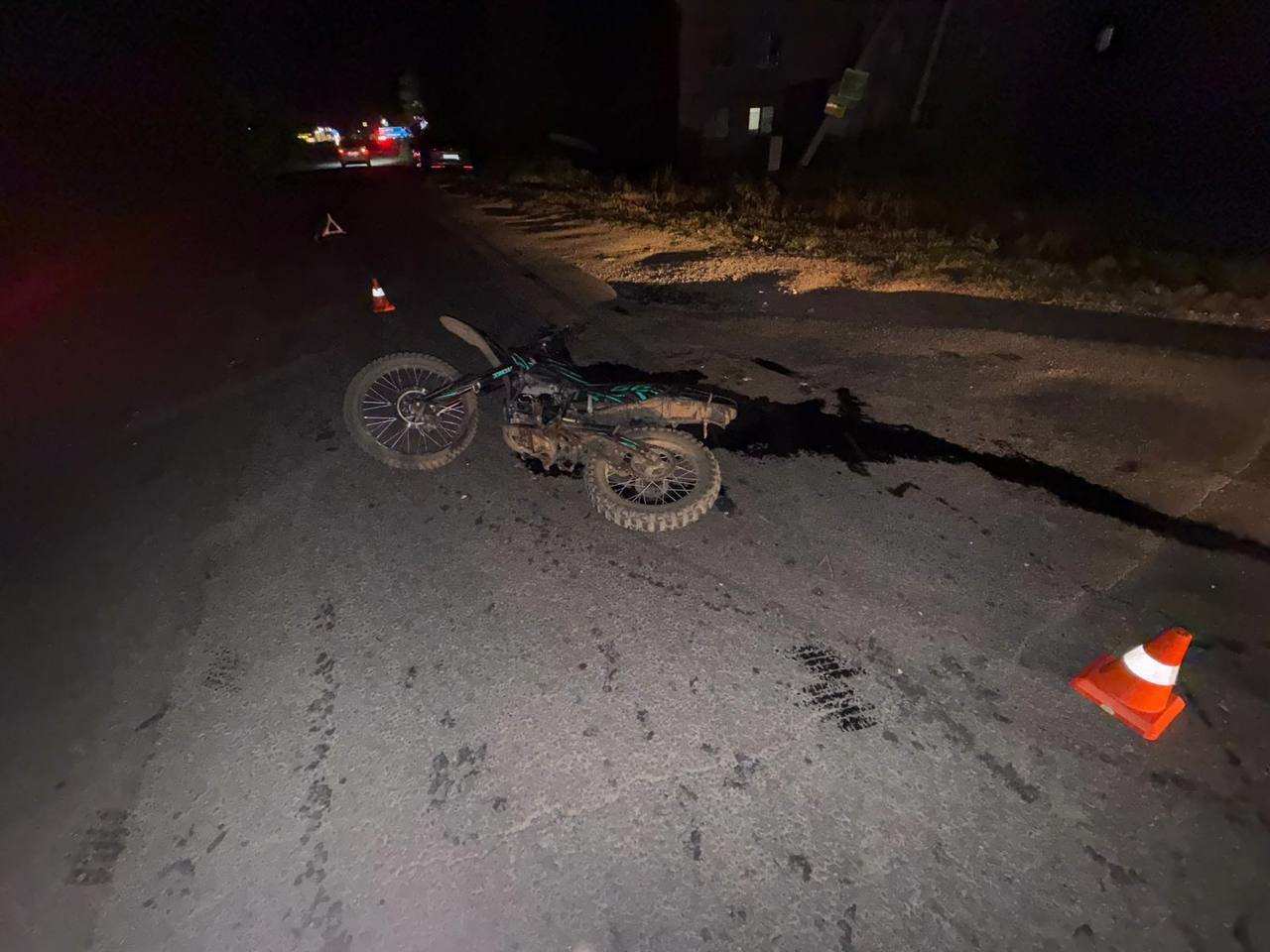 В Оренбургском районе подростки на питбайке попали в ДТП