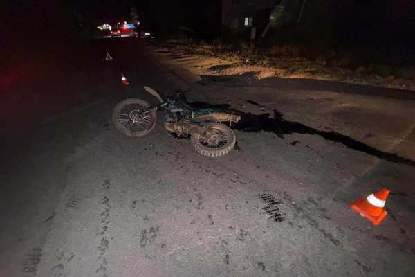 В Оренбургском районе подростки на питбайке попали в ДТП