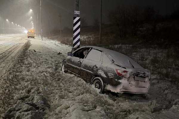 В Оренбургском районе в кювет слетела «Лада-Гранта»