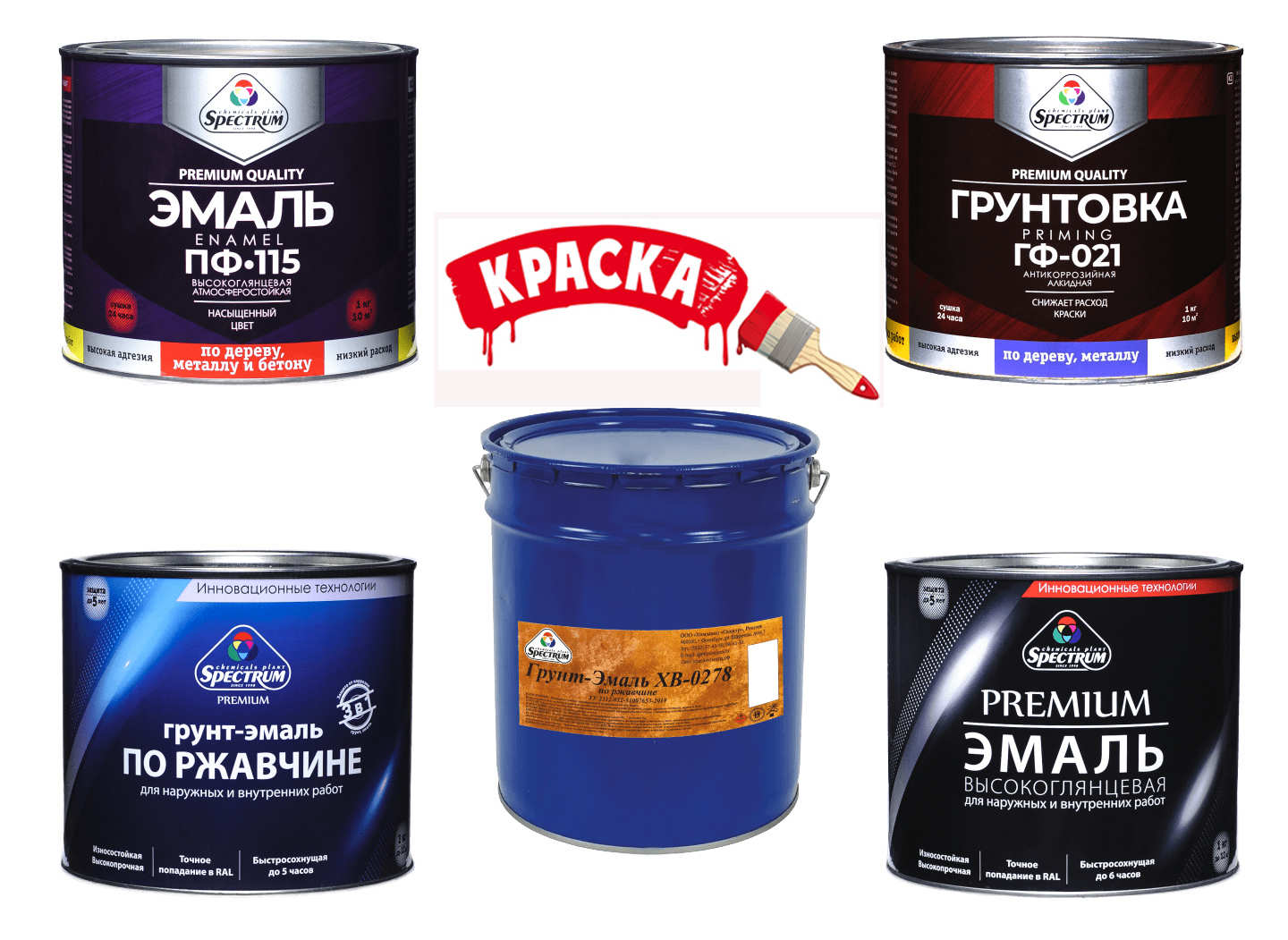 Скидки на эмали и краски «СПЕКТР»