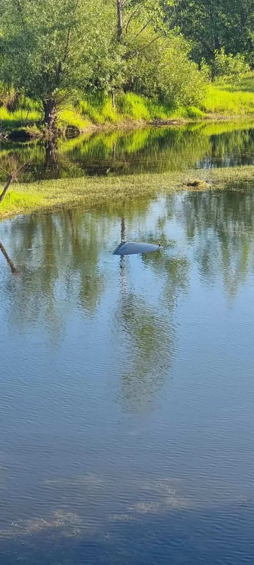 В Новоорском районе автоинспекторы спасли водителя тонущего автомобиля
