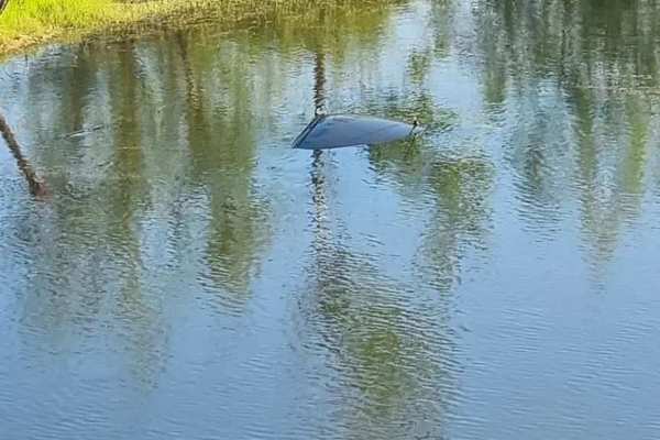 В Новоорском районе автоинспекторы спасли водителя тонущего автомобиля