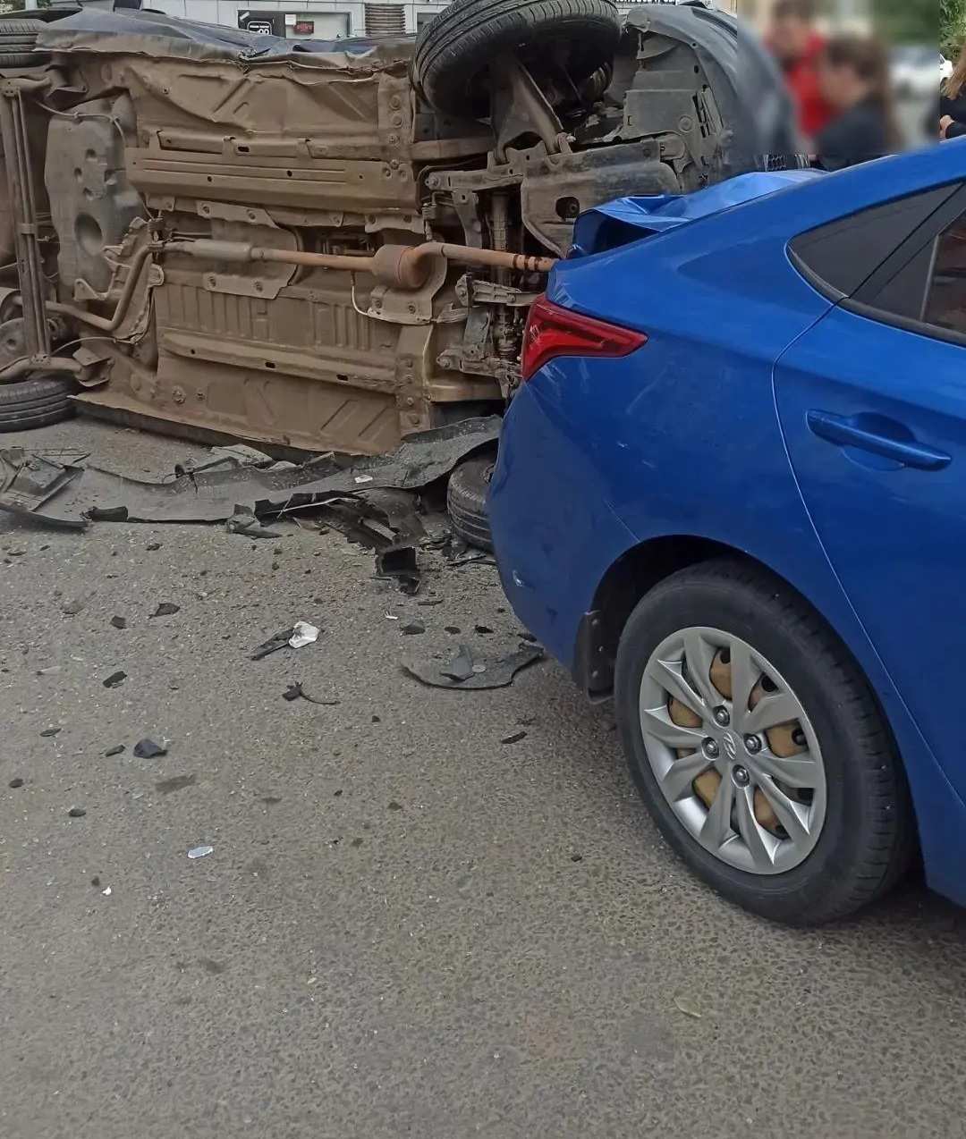 В Оренбурге в ДТП попали три автомобиля