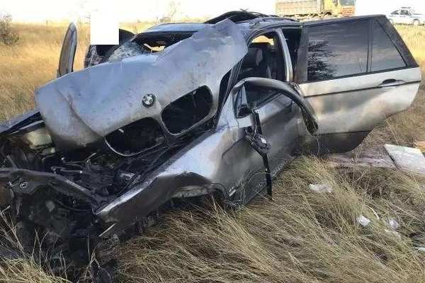 В Сакмарском районе перевернулся BMW 