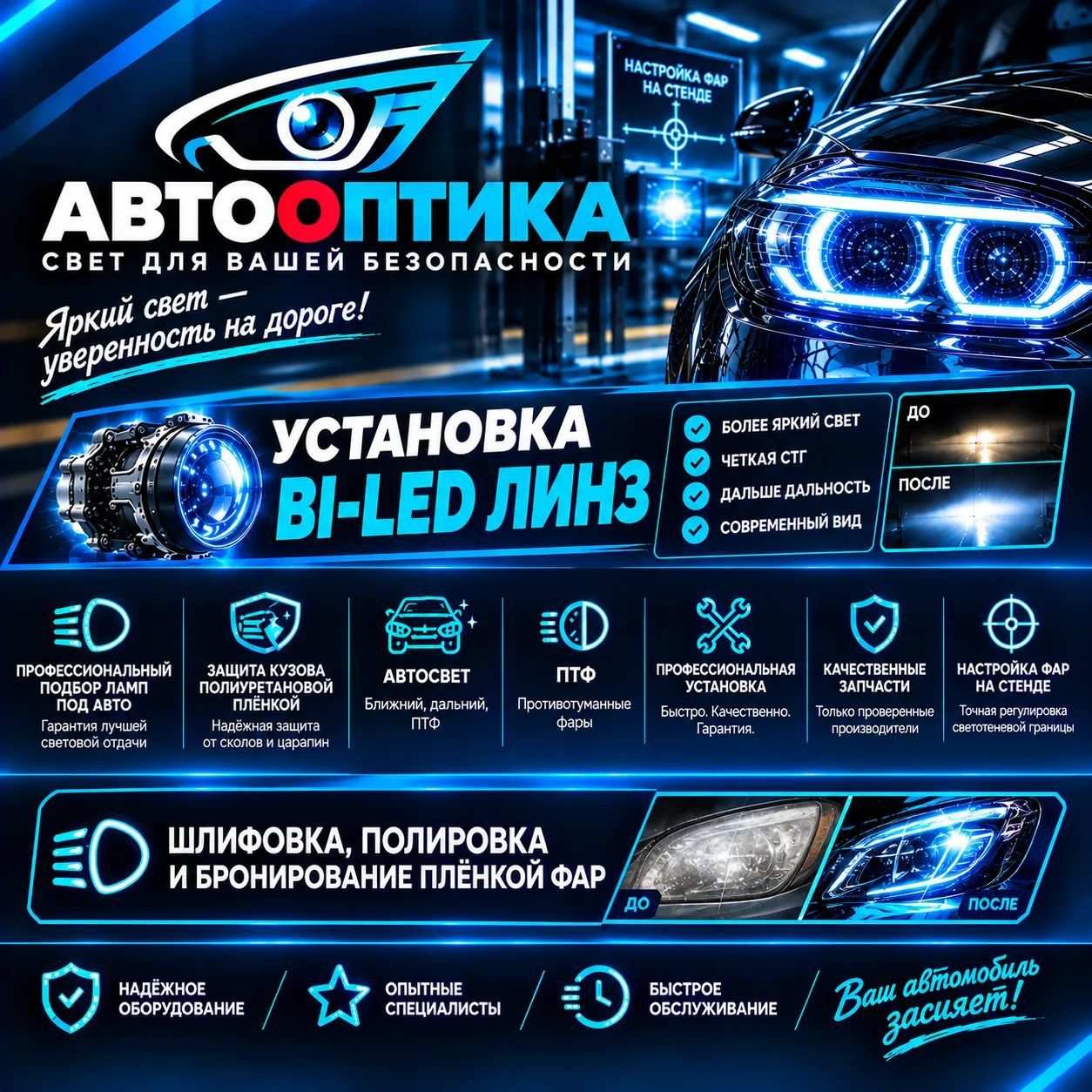 Правильный свет - это уверенность на дороге!