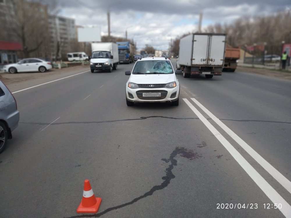 В Оренбурге водитель «Лады-Калины» сбил пешехода