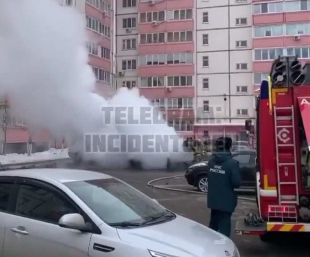 В Оренбурге опять сгорел автомобиль