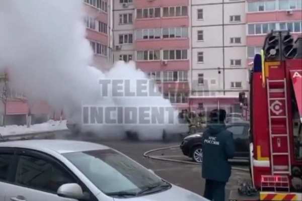 В Оренбурге опять сгорел автомобиль