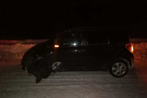 В Красноярске мужчина погиб катаясь на тюбинге привязанном к машине