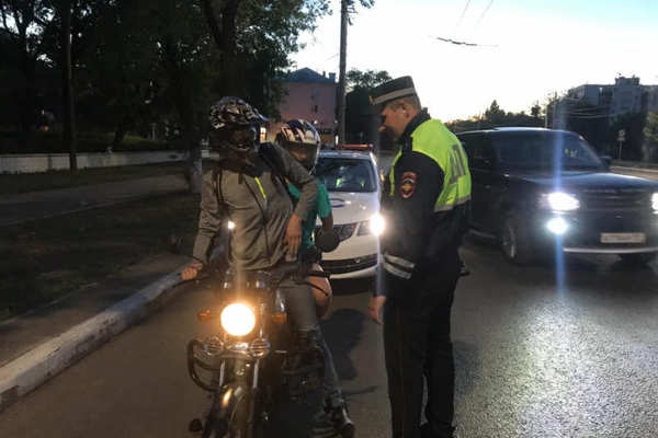 Оренбургские полицейские с начала года оштрафовали почти 600 мотоциклистов