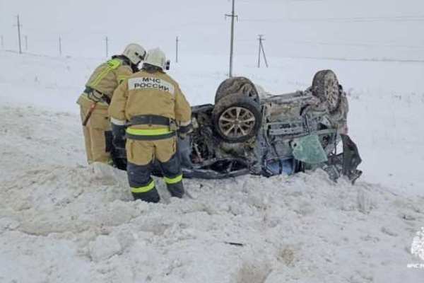 В Пономаревском районе перевернулся «Лифан»